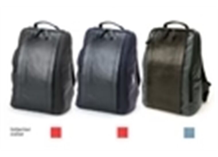 Artisan & Artist RR4-06C Leather Panel Backpack