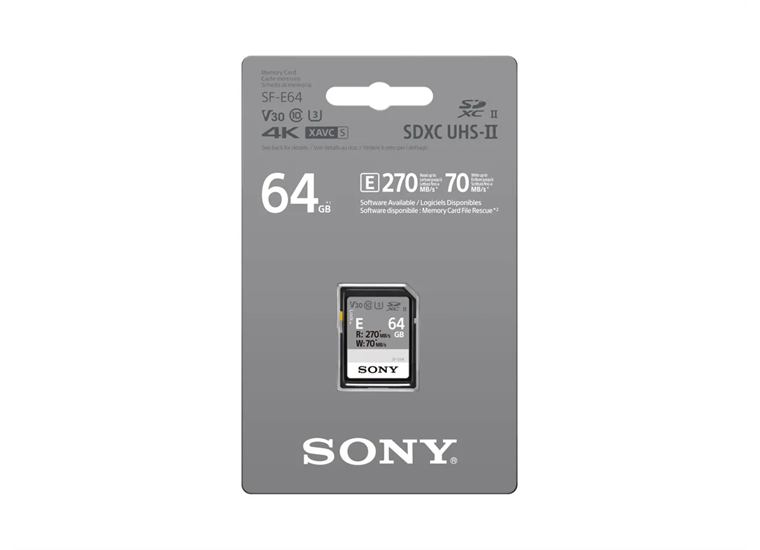 Sony SF-E64/T1 64GB SD-Card UHS-II 270/70MB/s