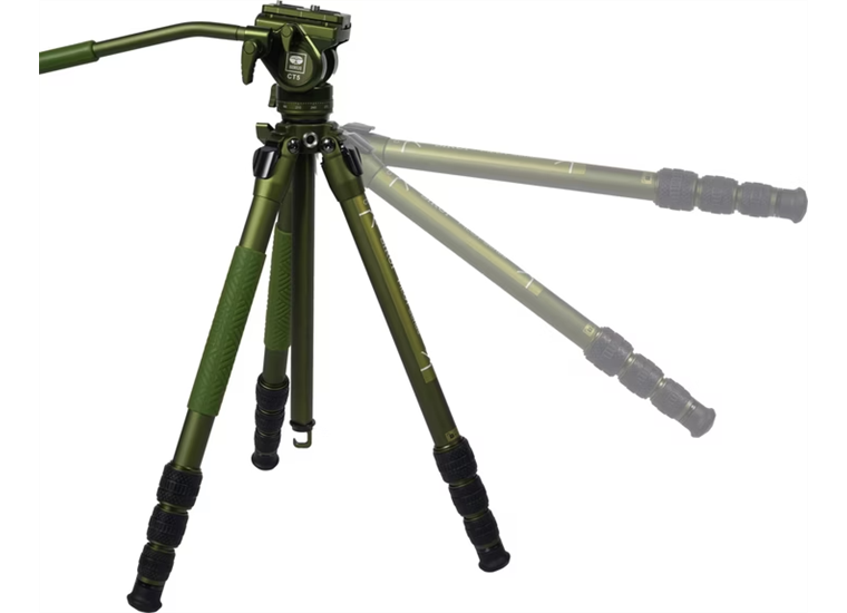 Sirui CT04+CT5 PilotAlu Video Stativ mit Videoneiger