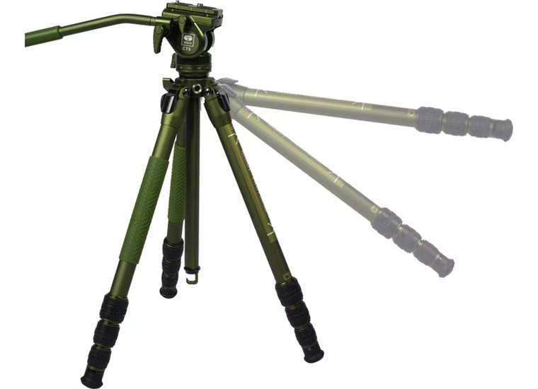 Sirui CT04+CT5 PilotAlu Video Stativ mit Videoneiger