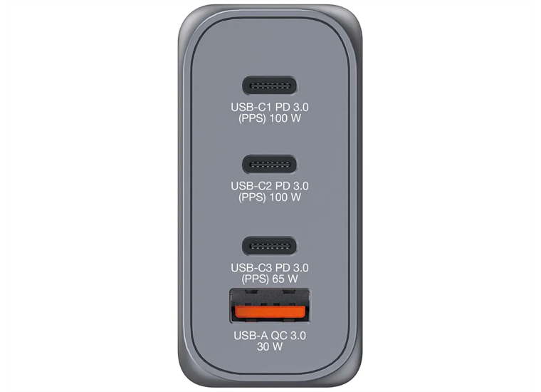 Verbatim GaN 4 Port Charger 100W