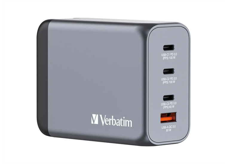 Verbatim GaN 4 Port Charger 200W