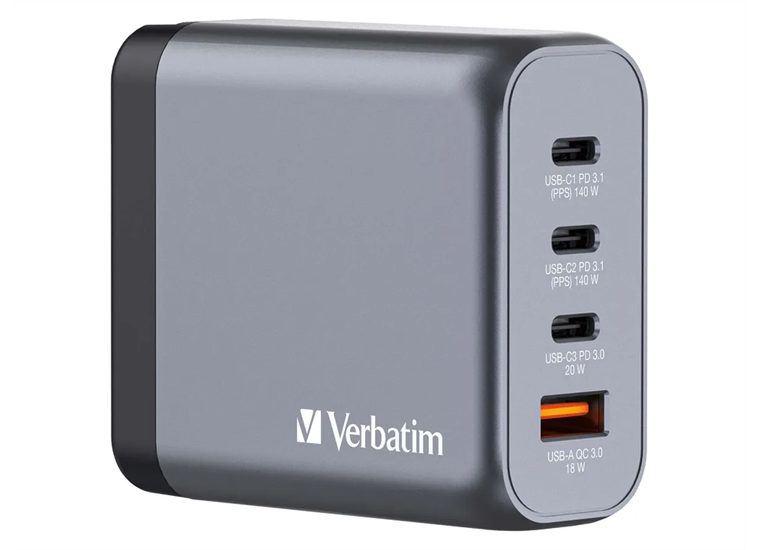Verbatim GaN 4 Port Charger 140W