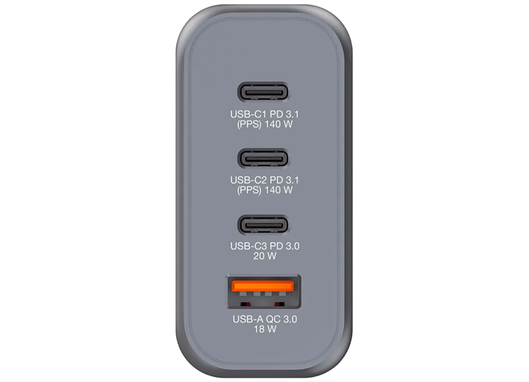Verbatim GaN 4 Port Charger 140W
