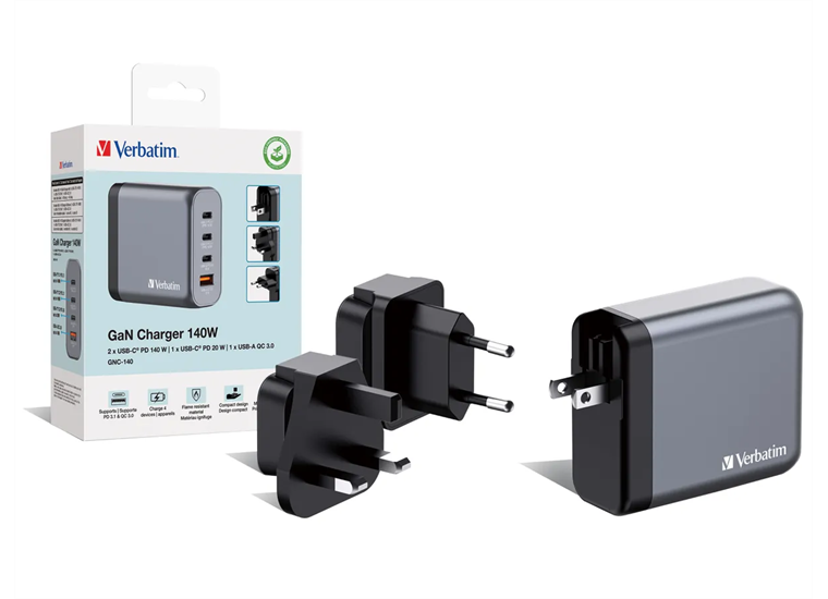 Verbatim GaN 4 Port Charger 140W