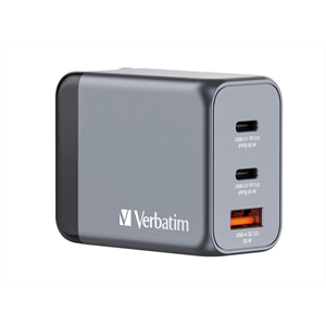 Verbatim GaN 3 Port Charger 65W