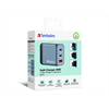 Verbatim GaN 3 Port Charger 65W