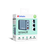 Verbatim GaN 3 Port Charger 65W