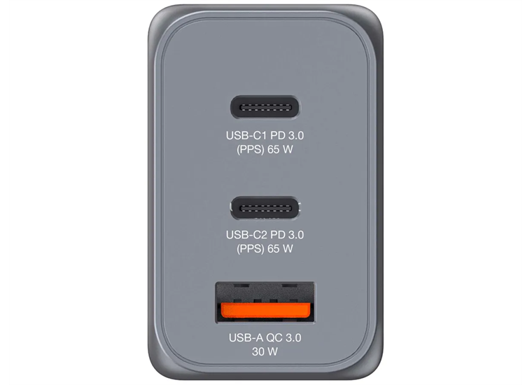 Verbatim GaN 3 Port Charger 65W