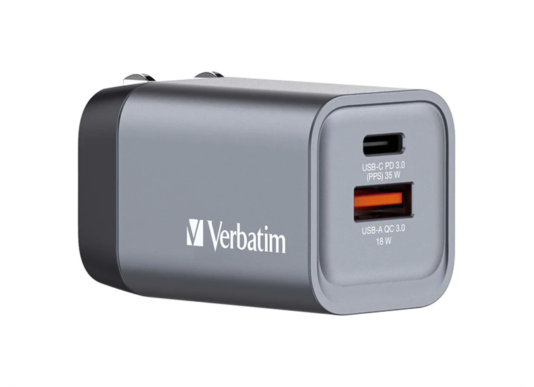 Verbatim GaN 2 Port Charger 35W