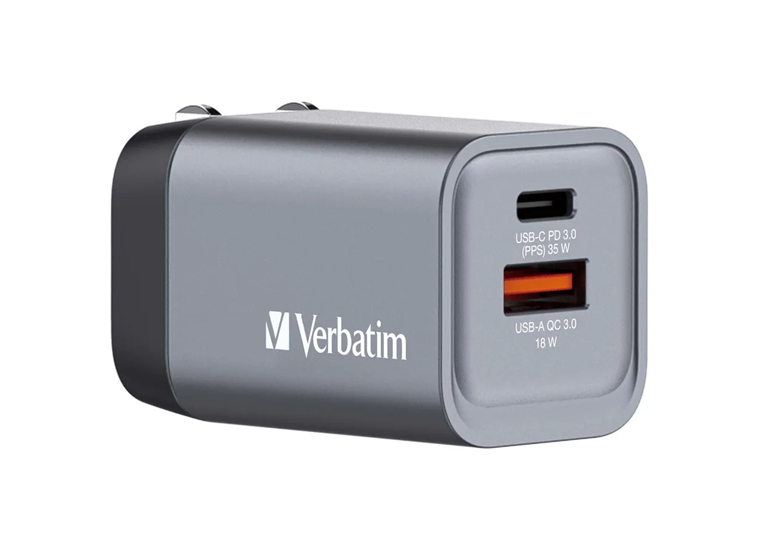 Verbatim GaN 2 Port Charger 35W