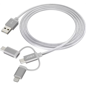 Joby Charge Sync Cable 3-in-1 1.2M GRAU