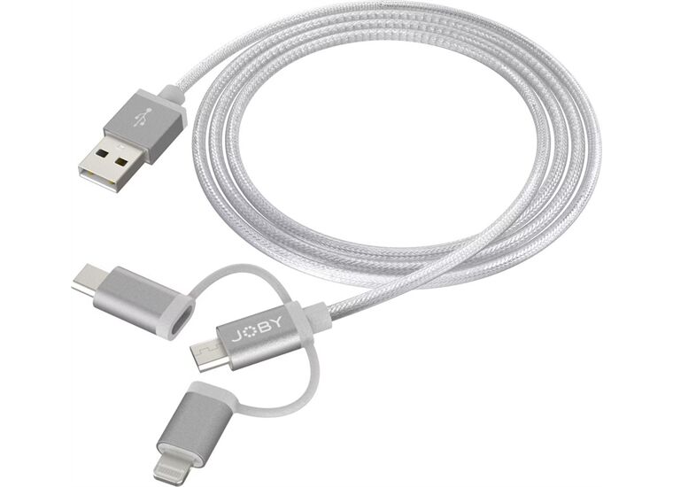 Joby Charge Sync Cable 3-in-1 1.2M GRAU