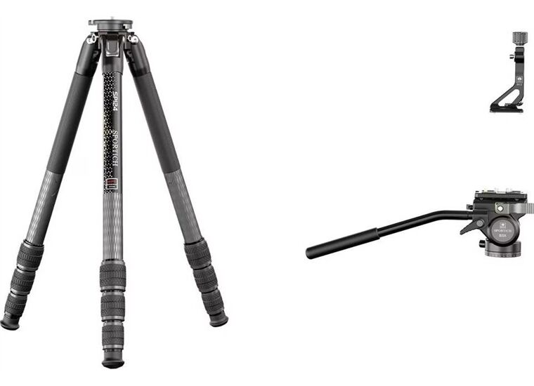 Sirui SP124+B5X Waterproof Carbon Stativ mit Videoneiger