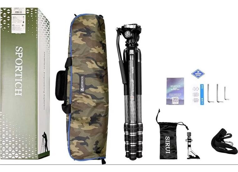 Sirui SP124+B5X Waterproof Carbon Stativ mit Videoneiger