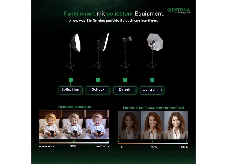Patona Leuchte COB-200 APRC APP