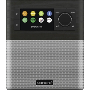 SONORO Stream DAB+ / Internetradio Oak-Silbergrau