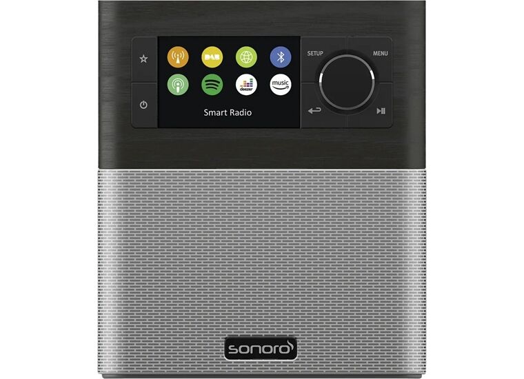 SONORO Stream DAB+ / Internetradio Oak-Silbergrau