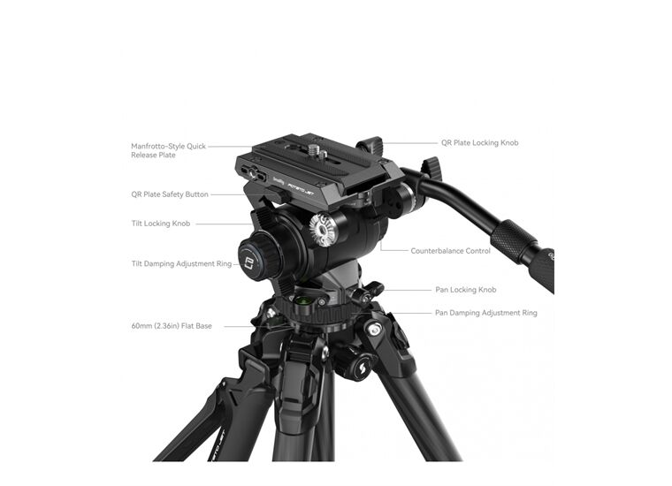 SmallRig Potato Jet TRIBEX Hydraulic Carbon Fiber TripodKit