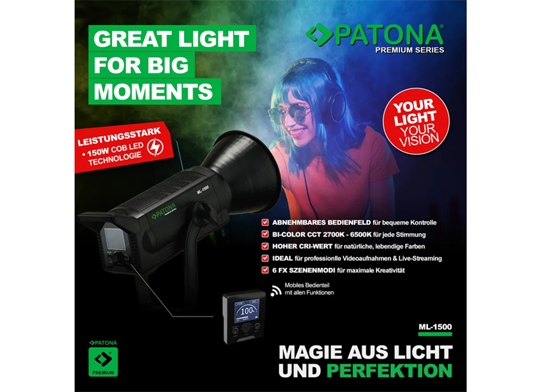 Patona Premium LED Light ML-1500