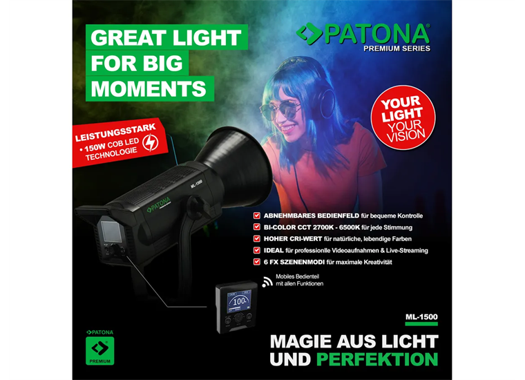 Patona Premium LED Light ML-1500