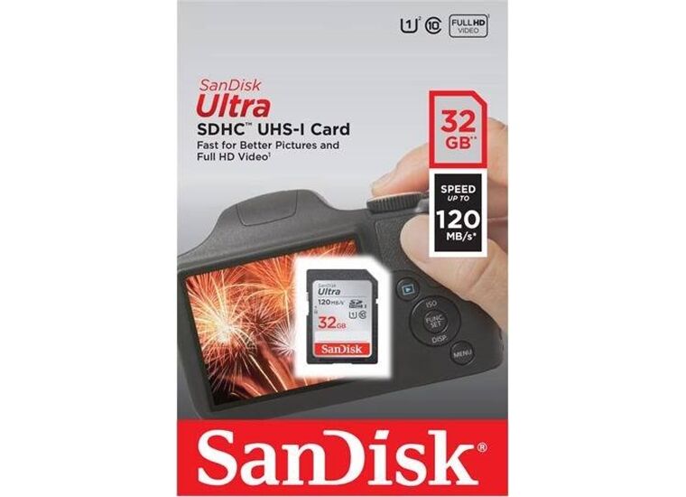 SanDisk SDHC-Card 32GB 120MB/s