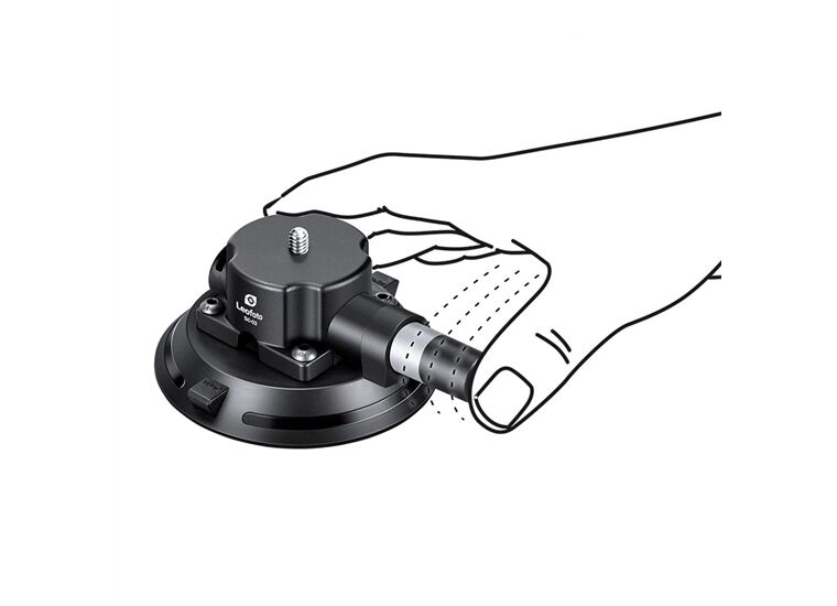 Leofoto Saugnapf mit Vakuumpumpe SC-02