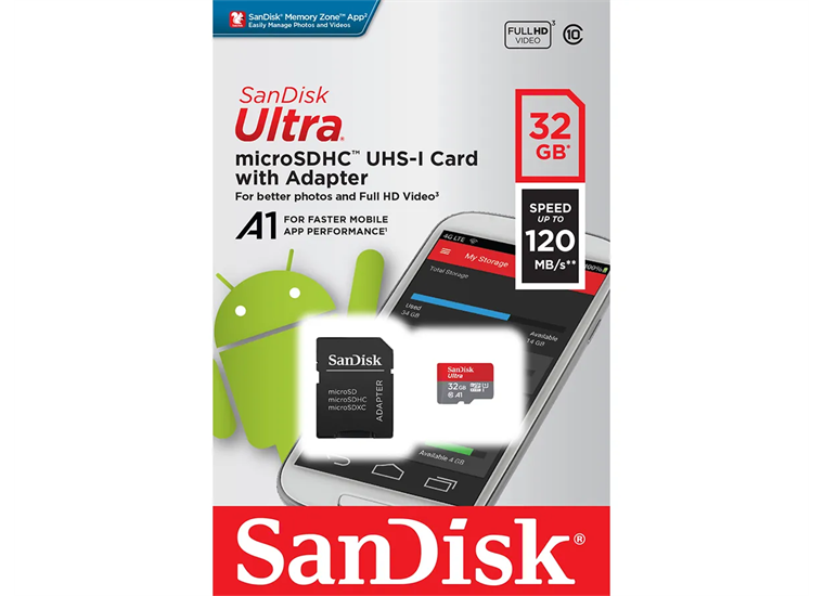 SanDisk Ultra microSDHC 32GB Mobile