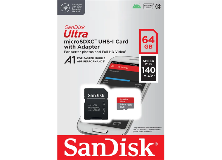 SanDisk Ultra microSDHC 64GB Mobile