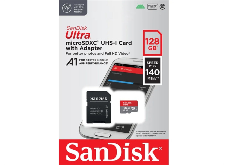 SanDisk Ultra microSDHC 128GB Mobile