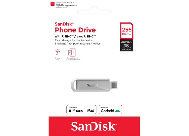 SanDisk Phone Drive USB-C 256GB