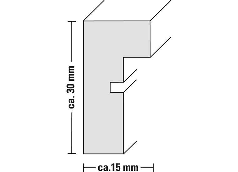 Hama Holzrahmen "Kopenhagen", Weiß, 50 x 70 cm