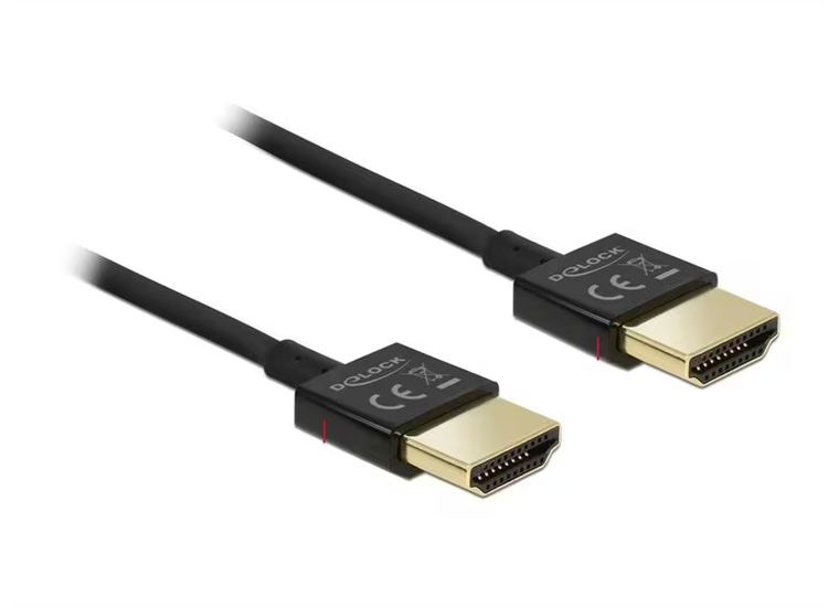 DeLock HDMI auf HDMI FlexInstall Kabel 4K Slim