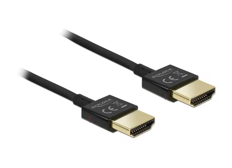 DeLock HDMI auf HDMI FlexInstall Kabel 4K Slim