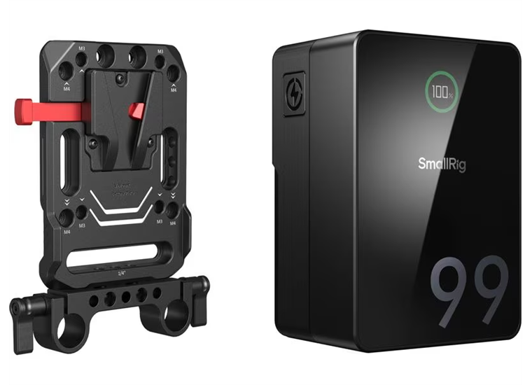 SmallRig Videokamera-Akku VB99 Pro mini Kit Platte + Stange