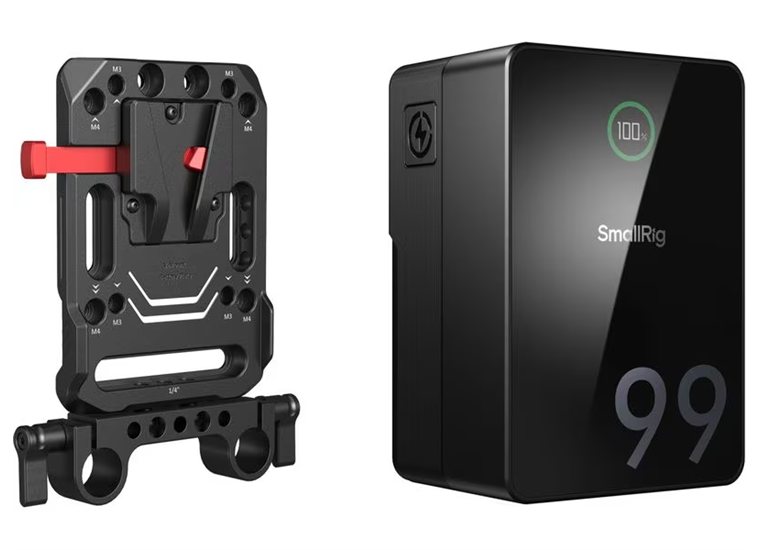 SmallRig Videokamera-Akku VB99 Pro mini Kit Platte + Stange
