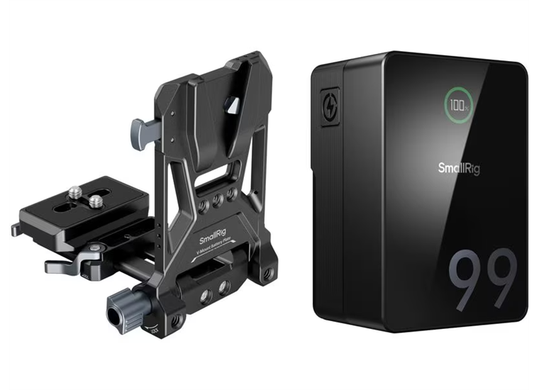 SmallRig Videokamera-Akku VB99 Pro Kit Platte + Stange