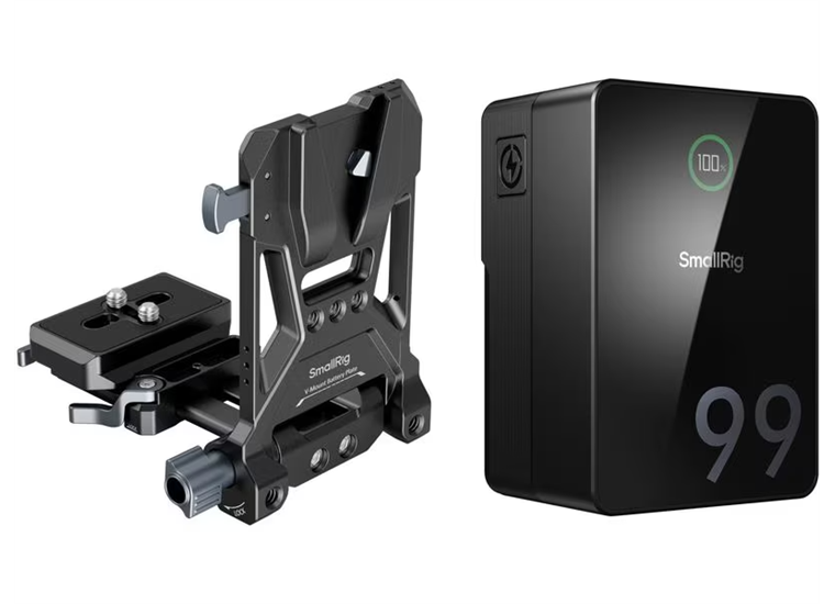 SmallRig Videokamera-Akku VB99 Pro Kit Platte + Stange