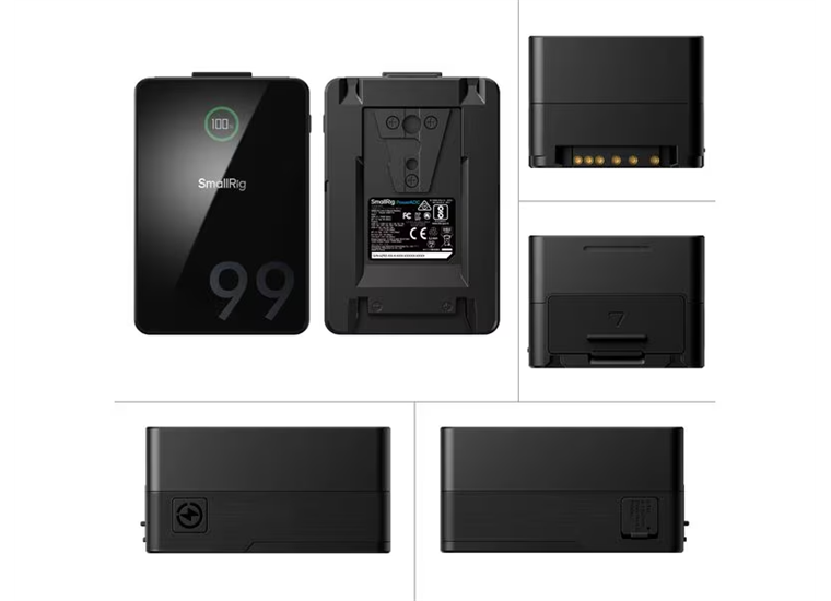 SmallRig Videokamera-Akku VB99 Pro Kit Platte + Stange
