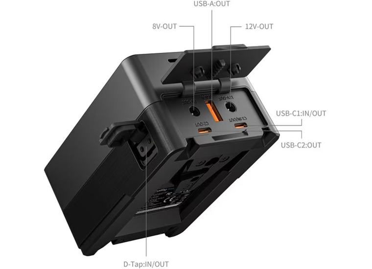 SmallRig Videokamera-Akku VB99 Pro Kit Platte + Stange