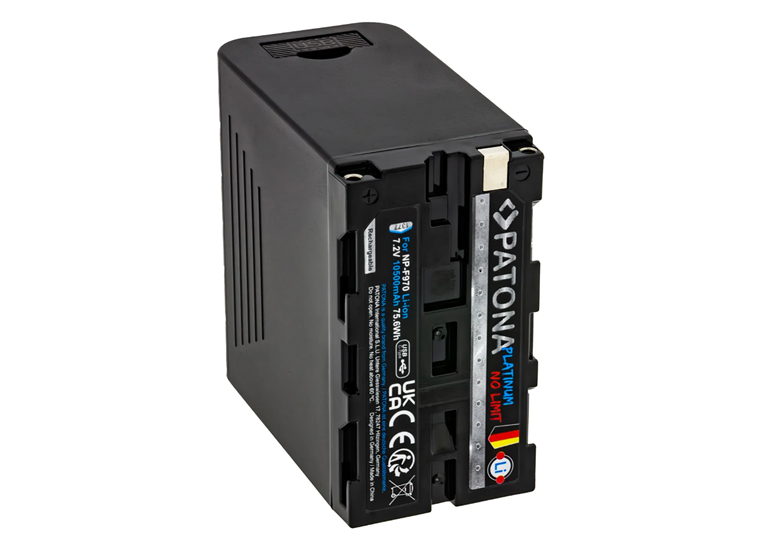 Patona Platinium USB-C Sony NP-F970 Akku 10500mAh