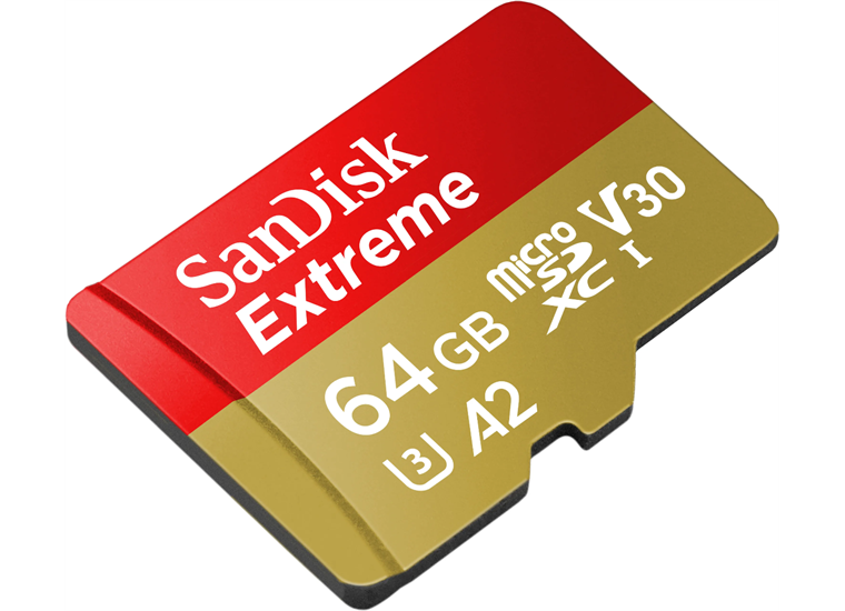 SanDisk microSDXC 64GB Extreme 170MBs / 80MBs