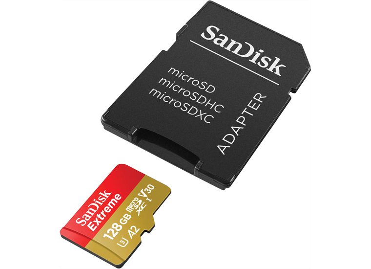 SanDisk microSDXC 128GB Extreme 190MBs / 90MBs