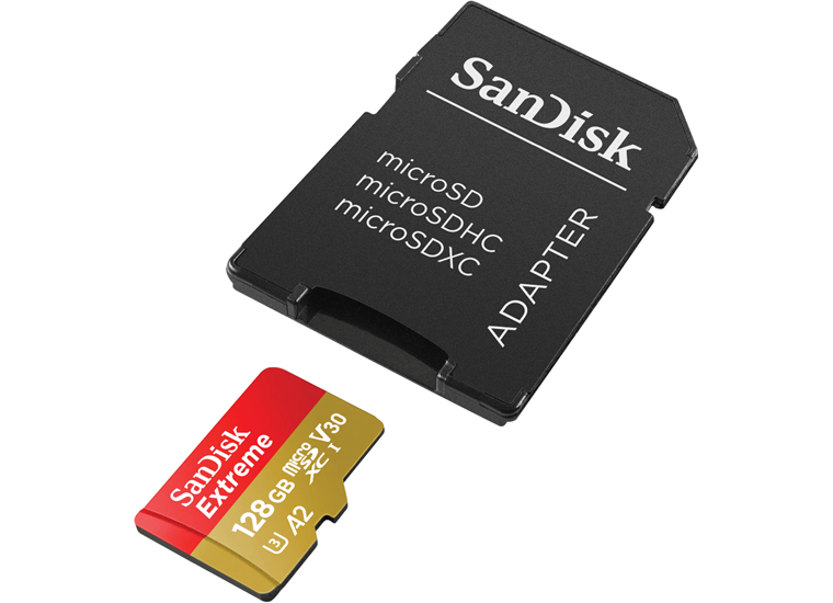 SanDisk microSDXC 128GB Extreme 190MBs / 90MBs