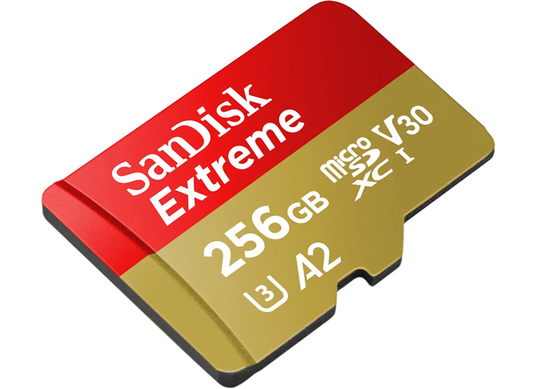 SanDisk microSDXC 256GB Extreme 190MBs / 130MBs