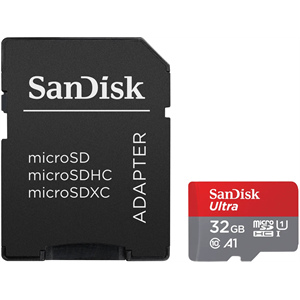 SanDisk microSDHC 32GB Ultra 120MBs