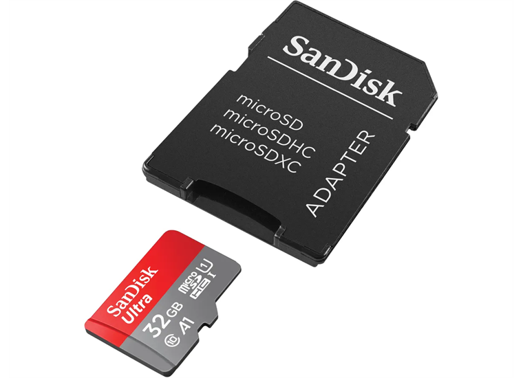 SanDisk microSDHC 32GB Ultra 120MBs