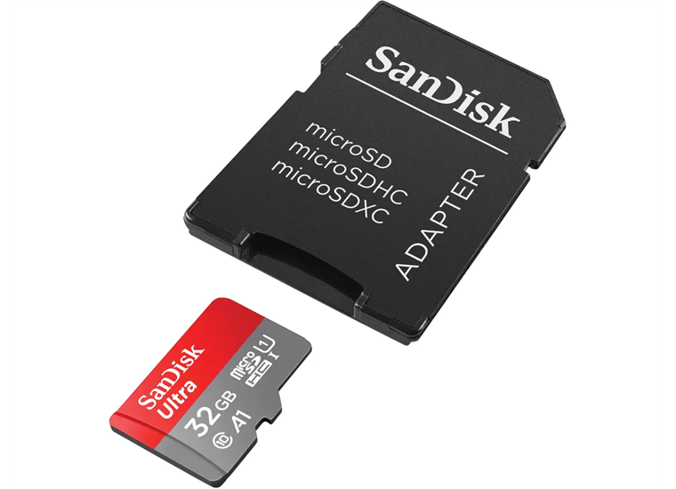 SanDisk microSDHC 32GB Ultra 120MBs