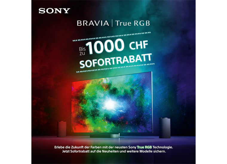 Sony True RGB Event am 29. August / 12.00-12.30 Uhr