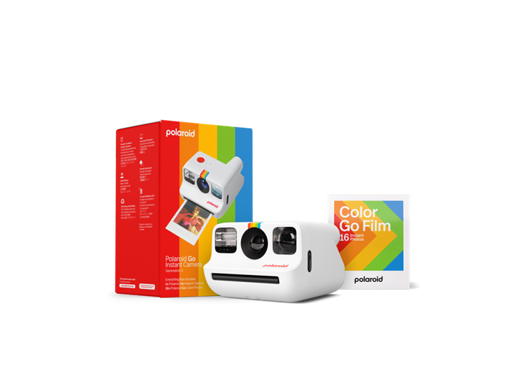 Polaroid Go Gen 2.0 - White + Color Film Bundle (16Photos)
